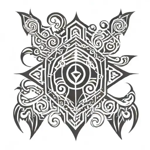 Pectoral tattoo design idea