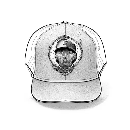 facepalm with baseball cap on tattoo design idea