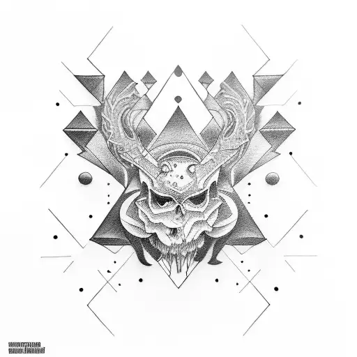 Combine elements of street workout, technology, and dark themes in a dotwork tattoo featuring psychedelic patterns tattoo design idea