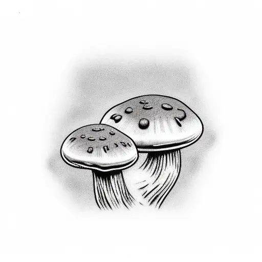 psychodelic mushrooms  tattoo design idea