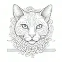 memories cat name written - O'Malley tattoo design idea