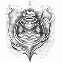 Cinderella  tattoo design idea