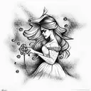 Cinderella  tattoo design idea
