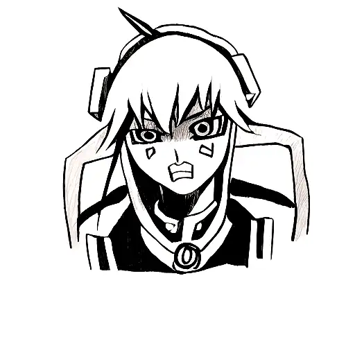 cyber tribal cruz tattoo design idea