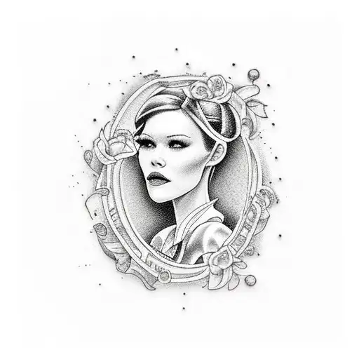 briar rose in a molotov cocktail tattoo design idea