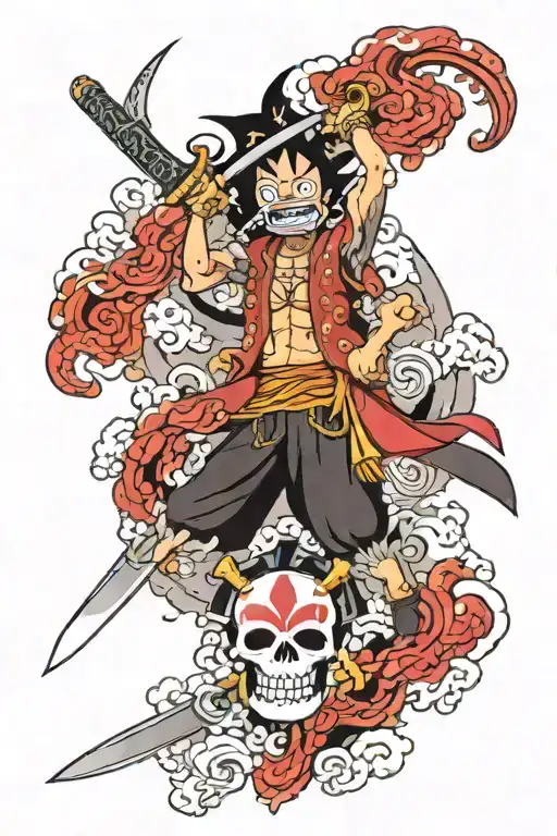 One piece Sword tattoo design idea