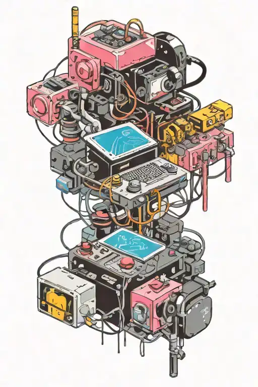 NAME FLEENER, GAMING, ELECTRONIC CIRCUITS tattoo design idea