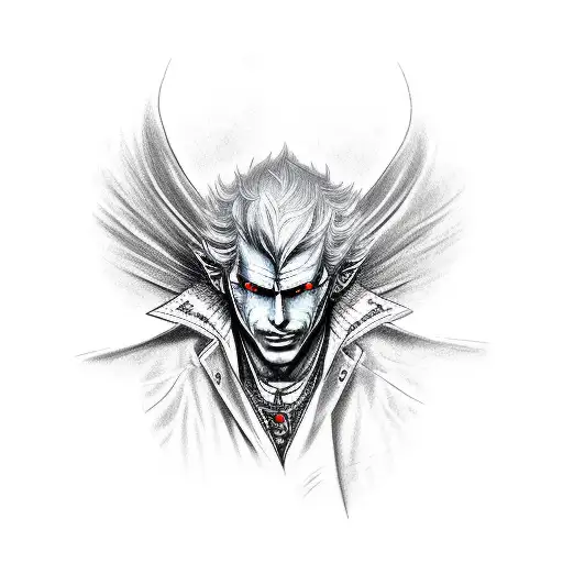 jackpot Devil May Cry tattoo design idea