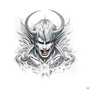 jackpot Devil May Cry tattoo design idea