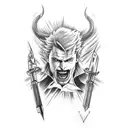 jackpot Devil May Cry tattoo design idea