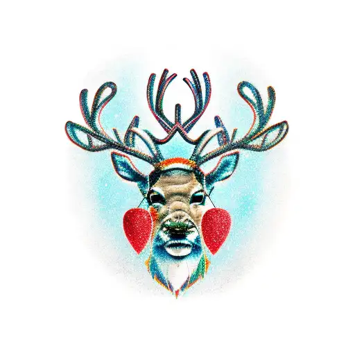 Reindeer  tattoo design idea