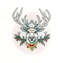 Reindeer  tattoo design idea