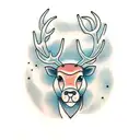 Reindeer  tattoo design idea