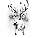 Reindeer  tattoo design idea
