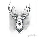 Reindeer  tattoo design idea