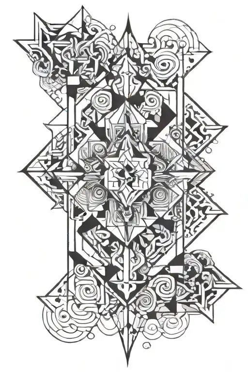 Symetric tattoo design idea