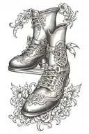 horses shoe, gymnastics tattoo design idea