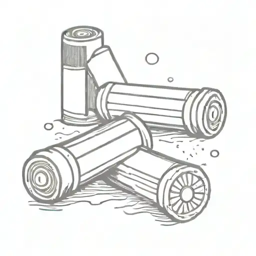 shotgun shell tattoo design idea