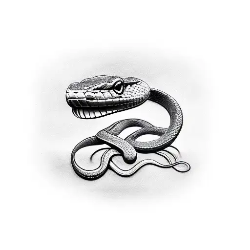 snake as a filler  tattoo design idea
