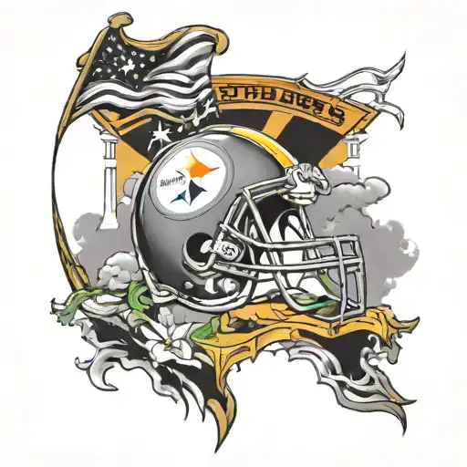 Pittsburgh steelers stadium tattoo design idea