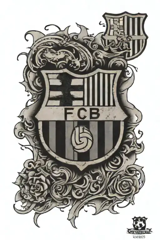 FC Barcelona tattoo design idea