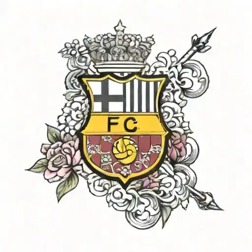 fc barcelona tattoo design idea