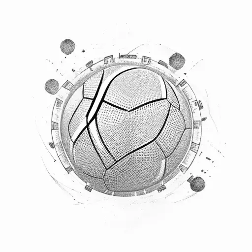 Football tattoo design idea