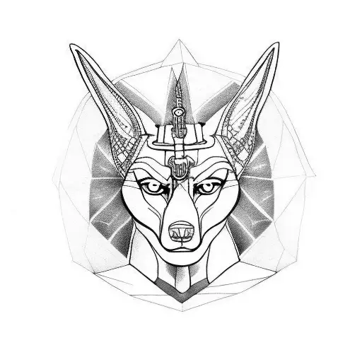 Anubis tattoo design idea