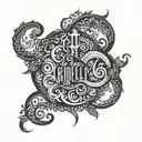 biblical verse tattoo design idea