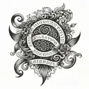 biblical verse tattoo design idea