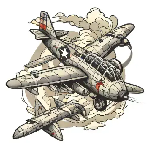 A10 thunderbolt plane  tattoo design idea