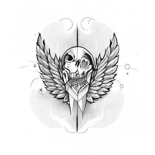 marihuana joint with plane wings tattoo design idea