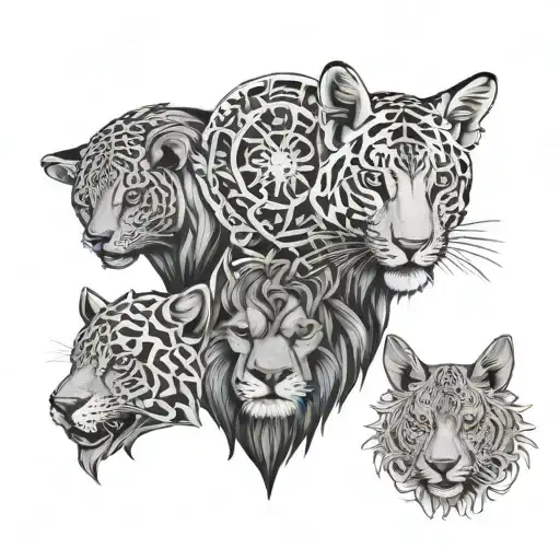 trio tattoo design idea