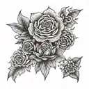 trio tattoo design idea