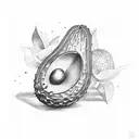 avocado 🥑 tattoo design idea