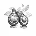 avocado 🥑 tattoo design idea