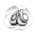 avocado 🥑 tattoo design idea