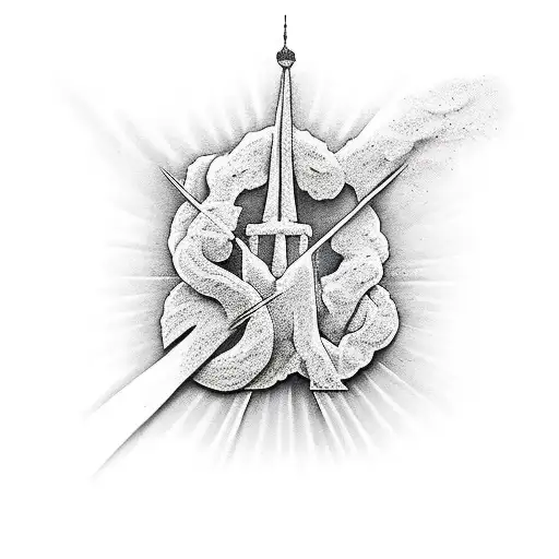 estatua de la libertad con una paloma blanca y un numero 14 tattoo design idea