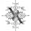 broken chain links tattoo design idea