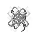 broken chain links tattoo design idea