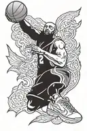 Kobe Bryant logo tattoo design idea
