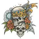 ego death tattoo design idea
