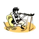 Saxophone tattoo design idea