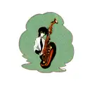 Saxophone tattoo design idea