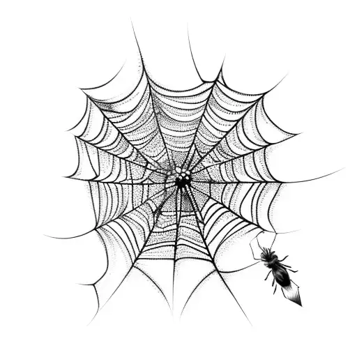 Spider Web tattoo design idea