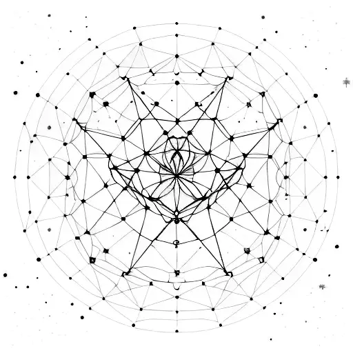 A constellation of stars forming the Coldplay logo tattoo design idea