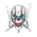 - The weeknd “XO” - A ghost 👻, pumpkin w spiderwebs candles  - joker - Purge mask  - The godfather string hands - tattoo design idea