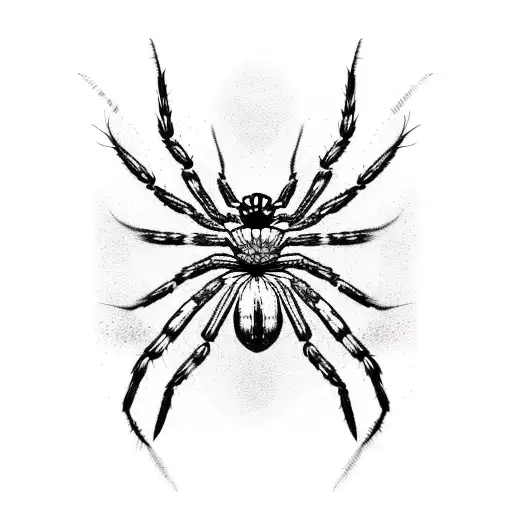 Spider butterfly tattoo design idea