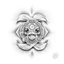 Tortuga marina tattoo design idea