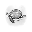 Tortuga marina tattoo design idea